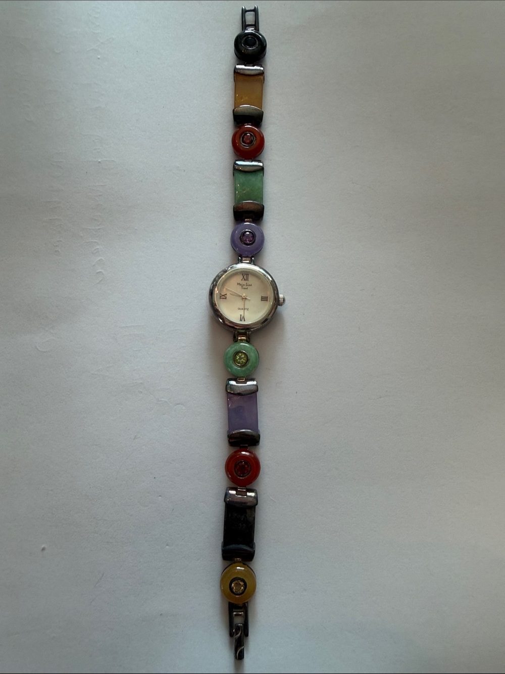 Multicolor Beaded Women's Bracelet Watch - Fashion Accessory